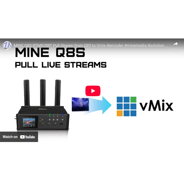How to Pull RTMP/SRT Stream from MiNEMedia Live Stream Devices to Vmix